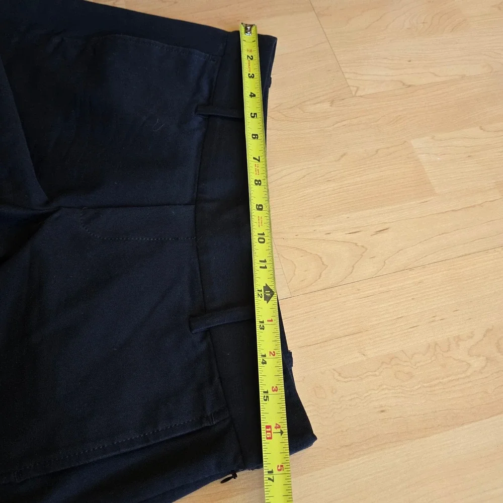 Lily Pulitzer Womens Black Mid‎ Rise Shorts with Pockets Size 6 Side Zipper